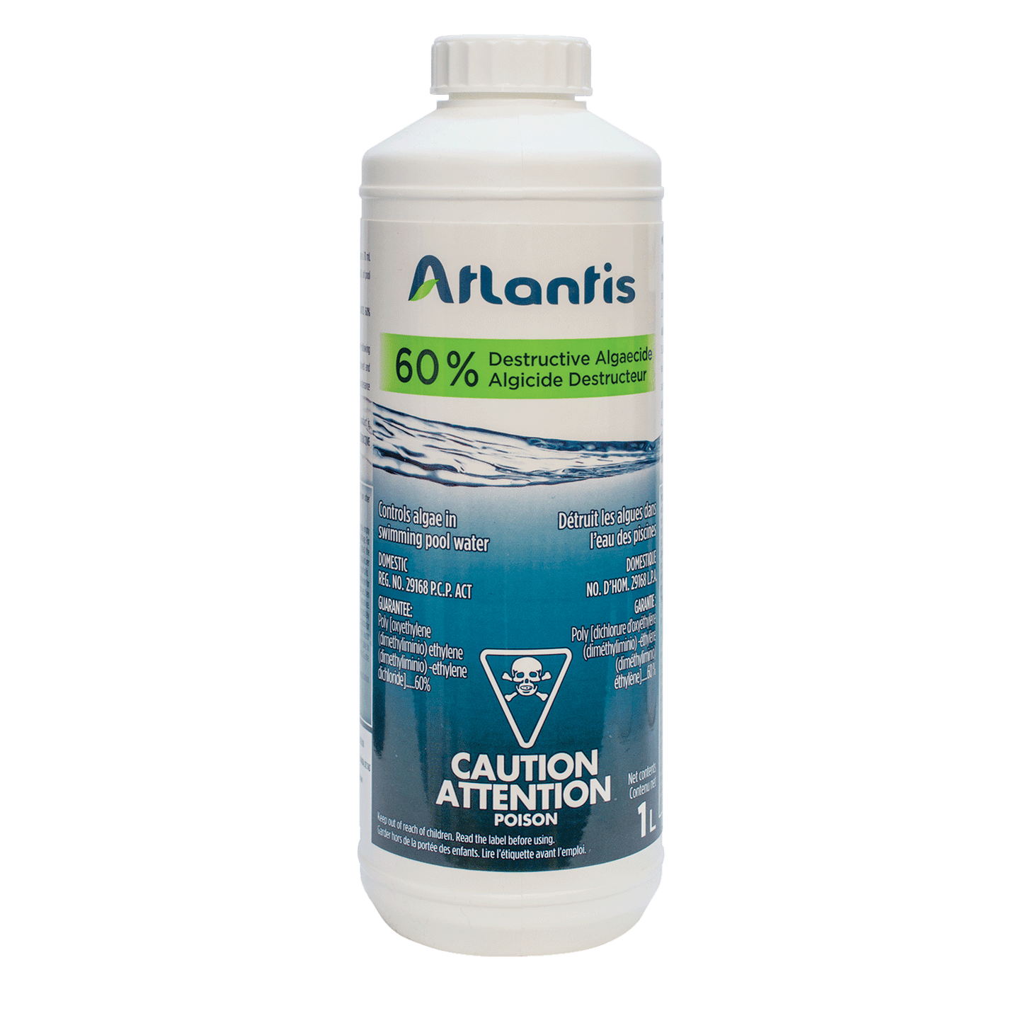 Atlantis 60% Destructive Algaecide 1L For Swimming Pools