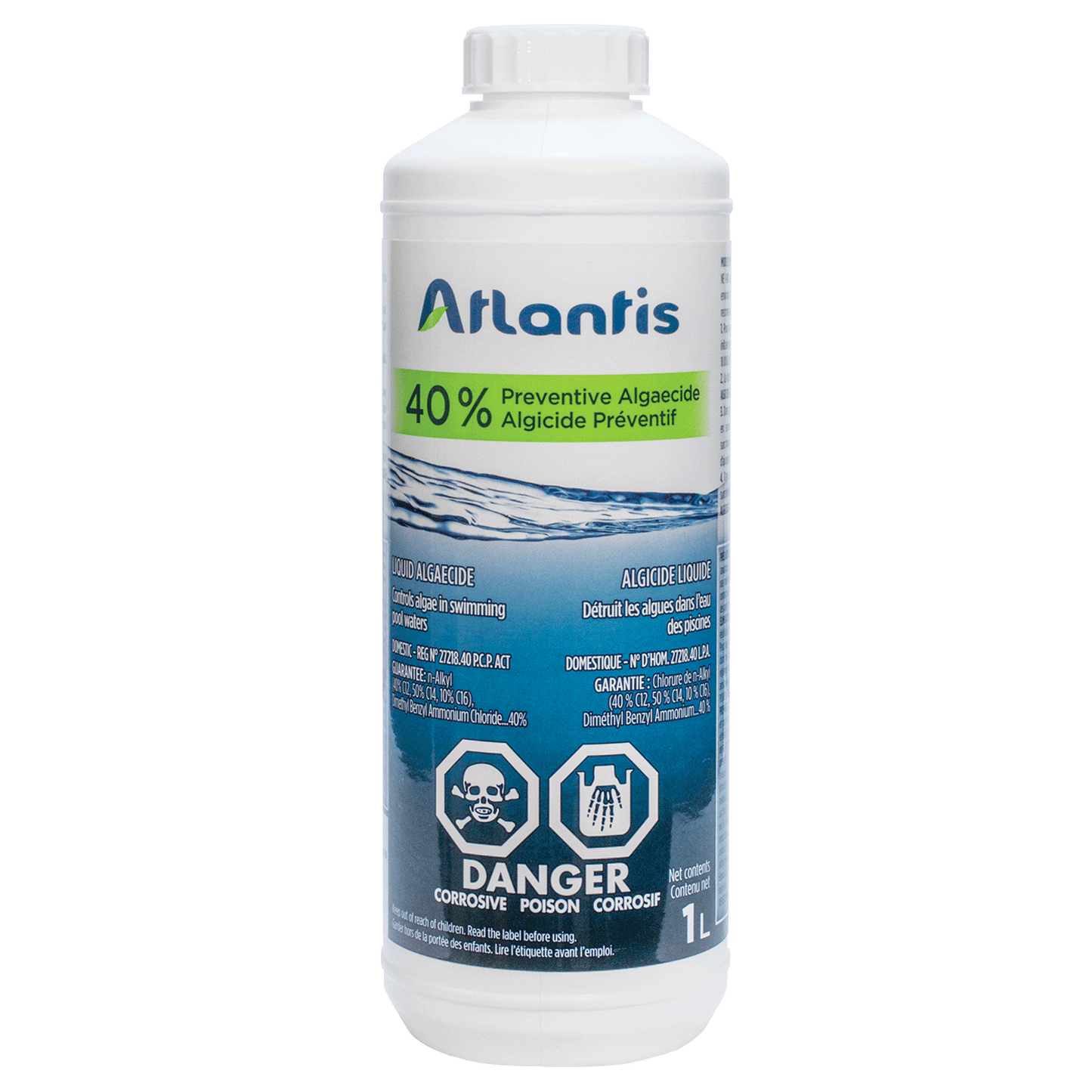 Atlantis 40% Preventive Algaecide 1L For Swimming Pools