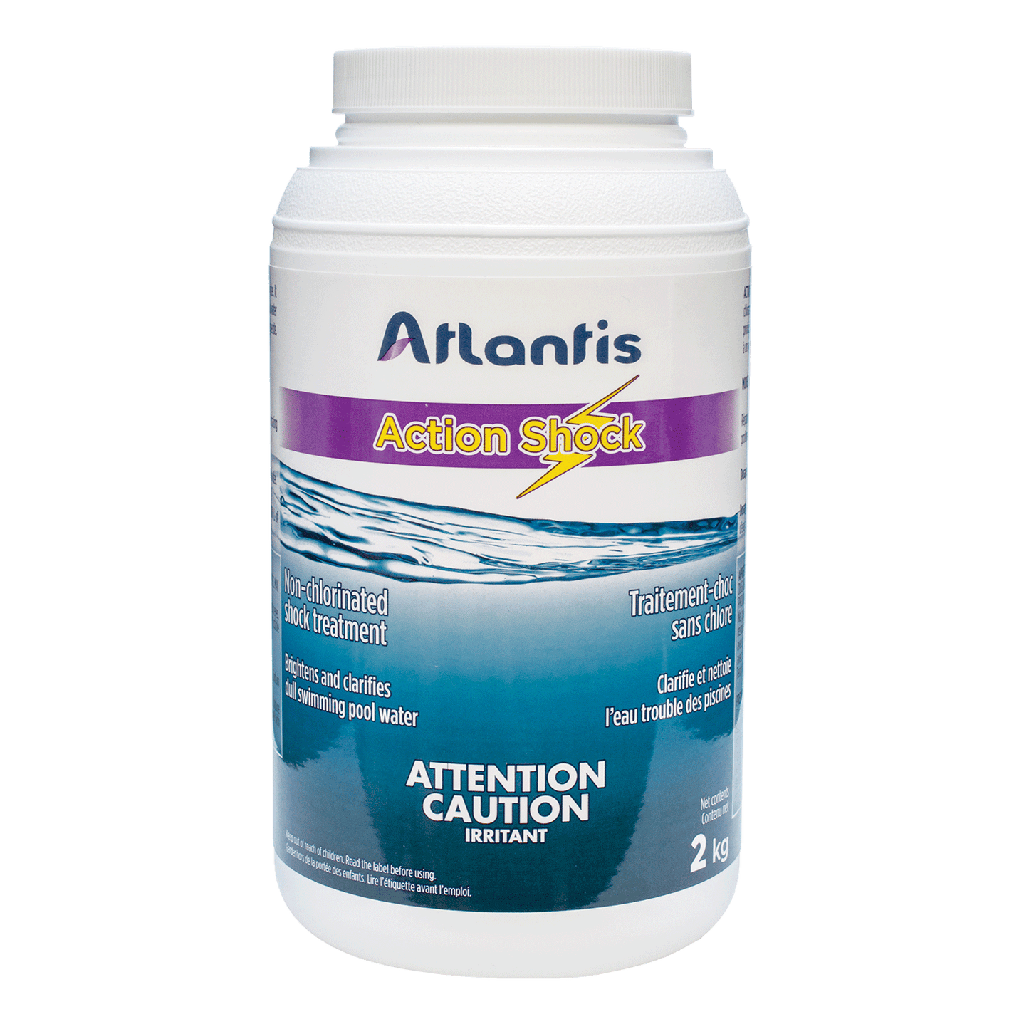 Traitement choc oxydant non chloré Atlantis Action Shock 2 kg