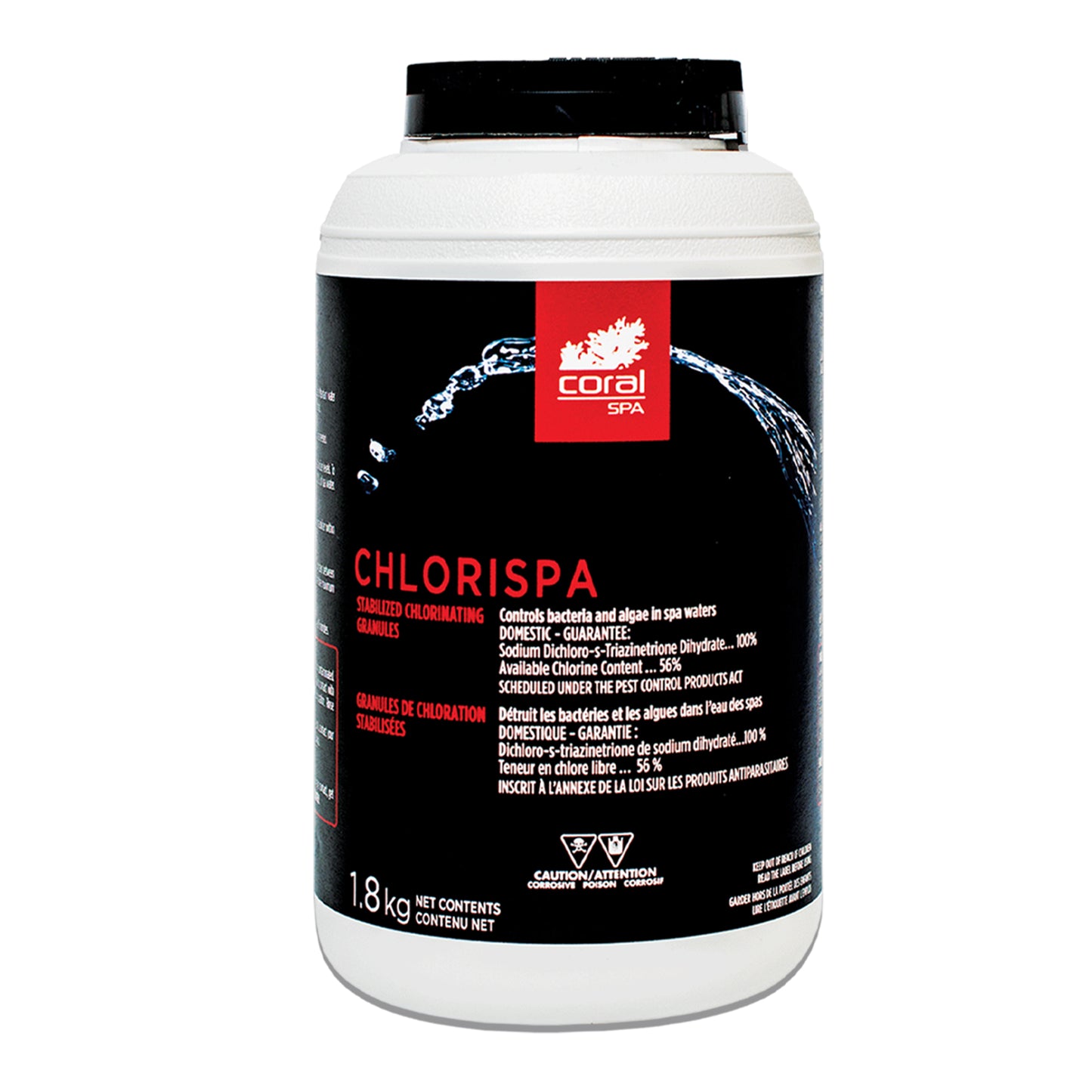Coral Spa Dichlor Tab 1.8kg 56% available chlorine