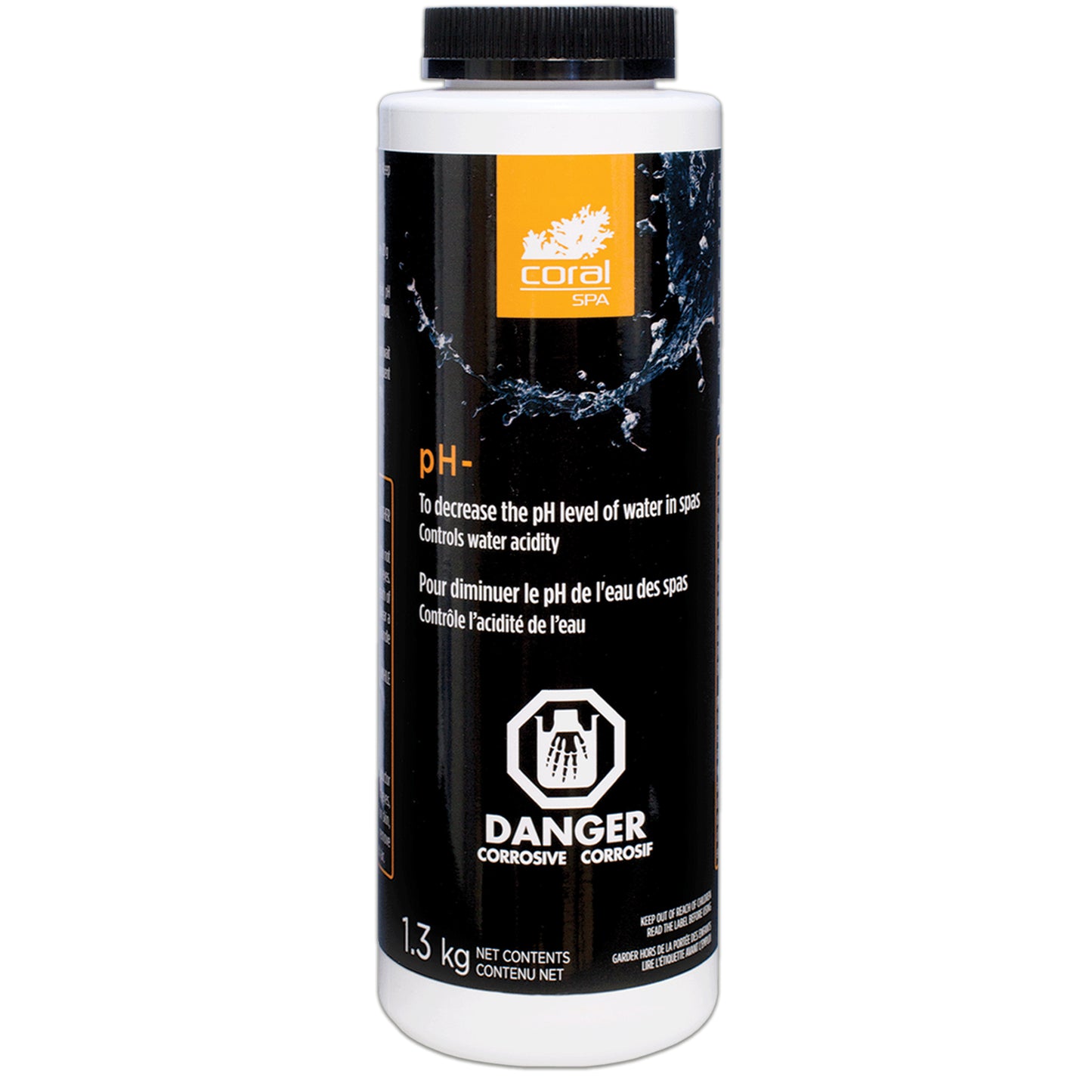 Coral Spa pH-minus 1.3KG  Reducing Hot Tub water pH levels