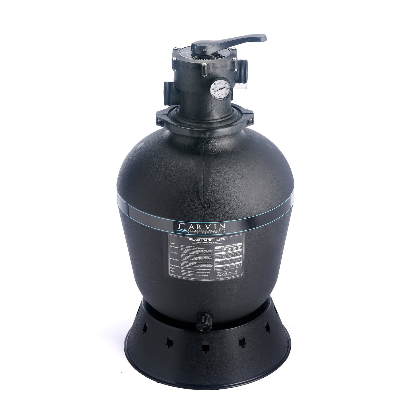 Splash sand filter by carvin pool