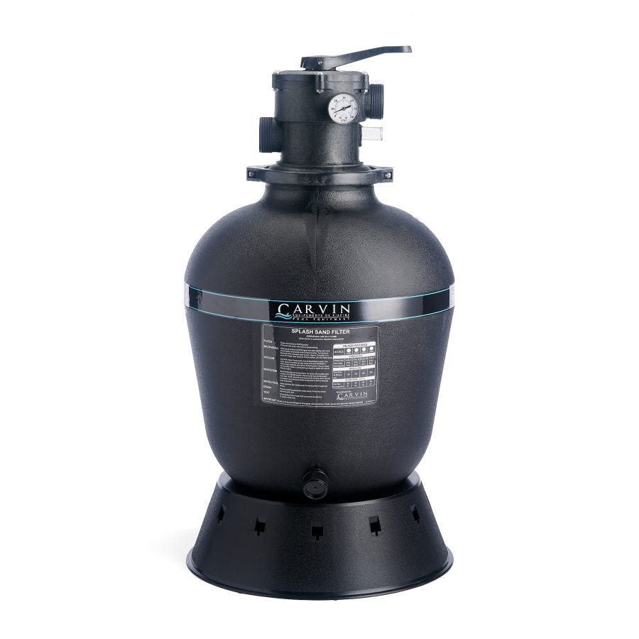 Splash sand filter by carvin pool