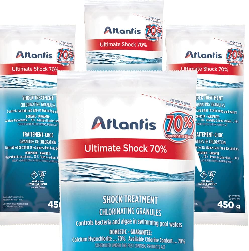 Supreme l Opening kit for Swimming Pools Treats Upto 100 000 litres of Water Comes with an Extra Shock Treatment, Algaecide, Degreaser and Clarifier