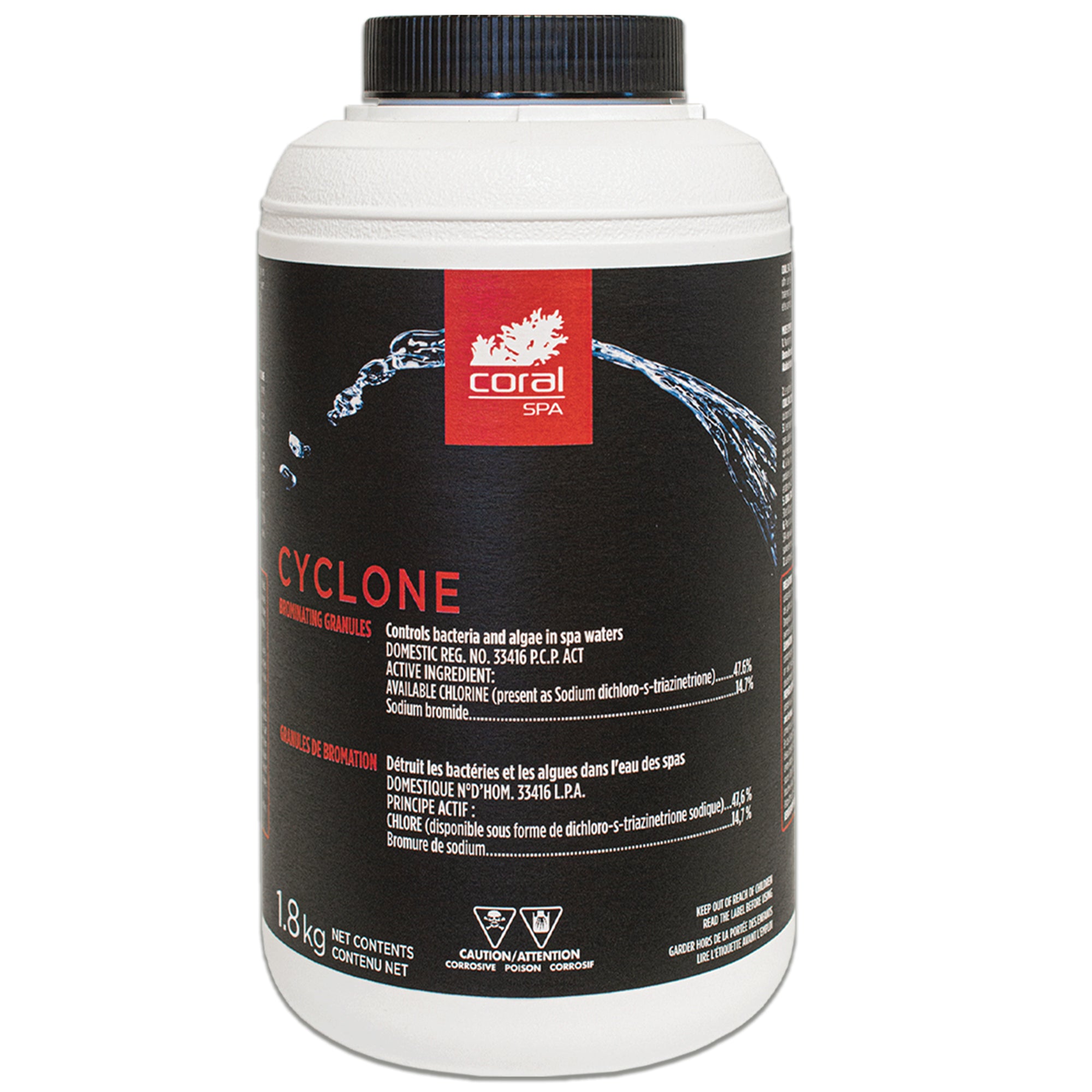 Cyclon Spas Injection Coral Spa Cyclone 1.8KG Brominating Granules Brome – Super Pools and ...