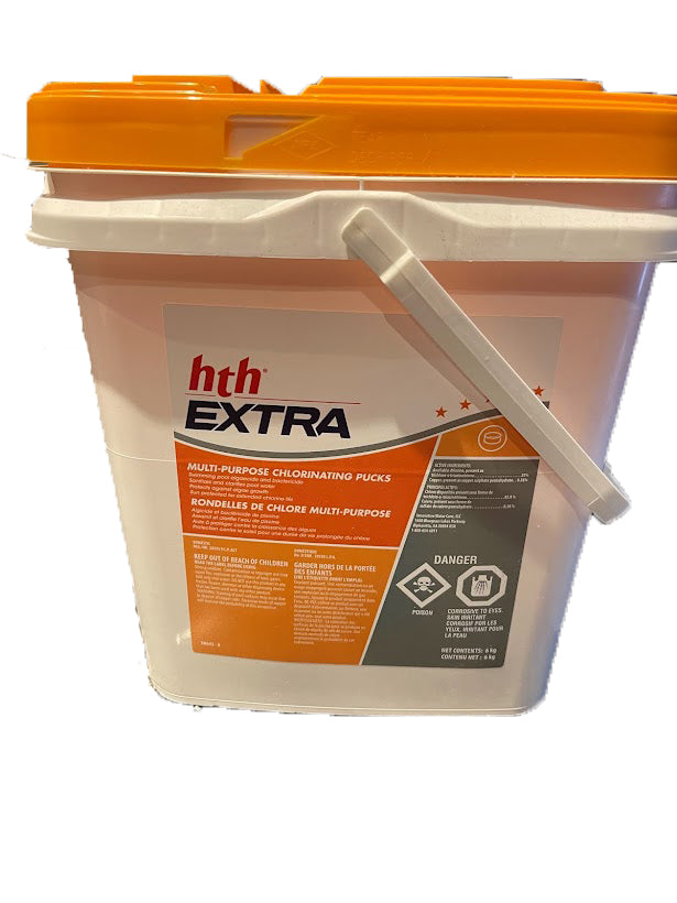HTH EXTRA Multi-Purpose Chlorinating Pucks Built in Algaecide! – Super ...